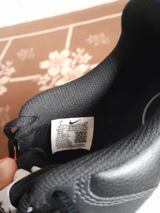 Zapatillas Nike Court Vision Mujer Negras Blanco