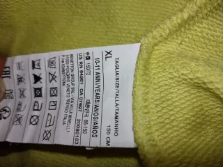 Sudadera Benetton fina corazón plateado