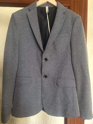 Americana Zara Gris Talla 36