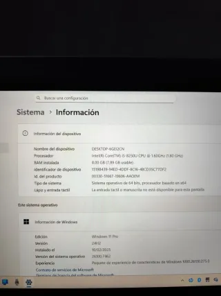 Ordenador HP Probook 430 G5 Portátil Gris/P
