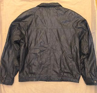 Chaqueta cuero vintage American negra