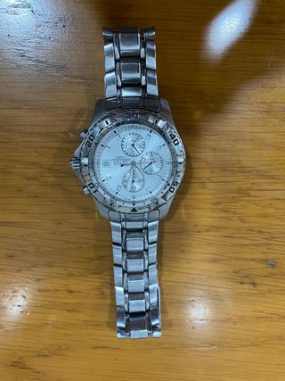 Reloj Lotus Cronógrafo Hombre Plata Blanco