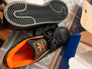 Adidas Superstar II Negro Naranja
