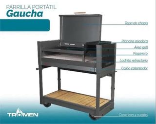 Barbacoa PROFESIONAL TROMEN Gaucha NUEVA ESTRENAR