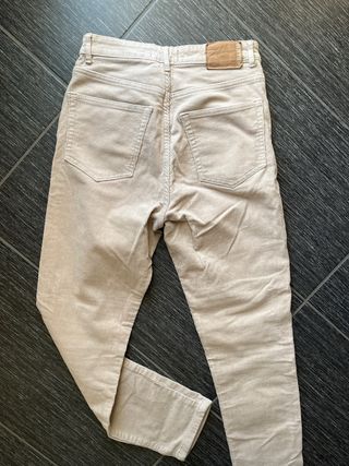 Pantaloni Pull&Bear beige a costine