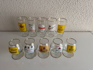 Lote 10 Vasos y Copas retro.