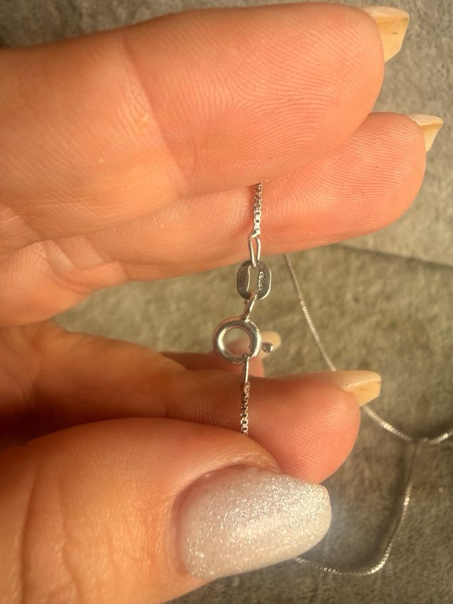 Conjunto Plata Ley 925 Collar y Pendientes