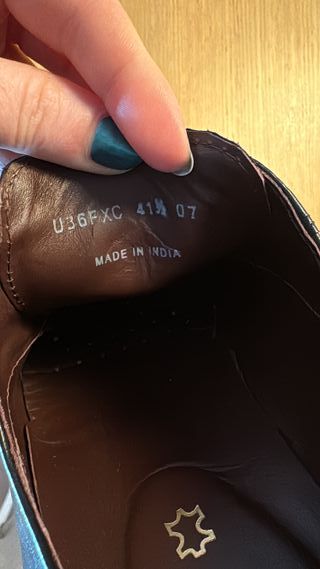 Zapatos Geox Hombre Negro Talla 41.5