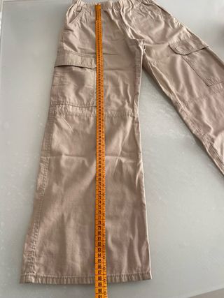 Pantalone cargo bambina beige