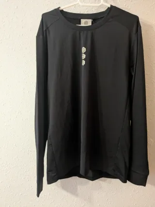 Maillot de manga larga SIROKO negro, nuevo.