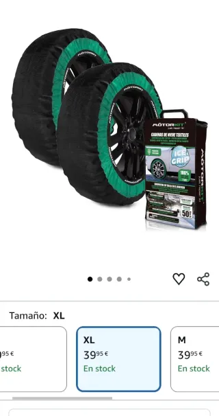 Cadenas de Nieve Textiles MotorKit Talla XL