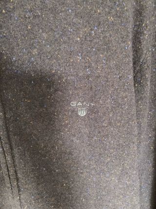 Jersey Gant Lana Cremallera Azul Talla L