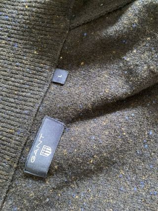 Jersey Gant Lana Cremallera Azul Talla L