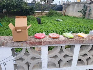 Set n.4 contenitori "salva-metà" da frigo