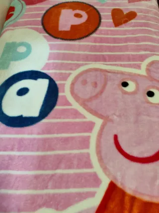 Manta Peppa Pig terciopelo