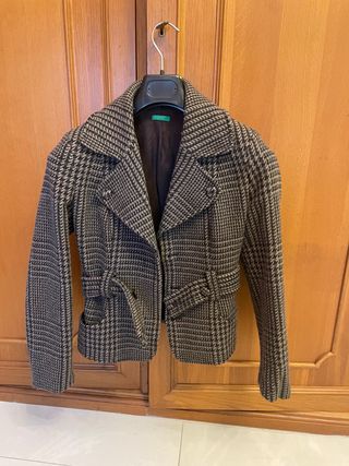 Giacca Benetton fantasia pied de poule