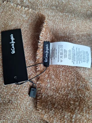Chal bufanda El Corte Inglés Beige/Marrón Nuevo