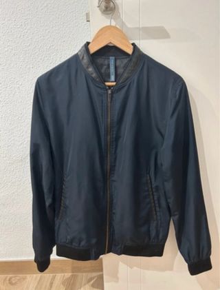 Cazadora Zara Hombre Azul