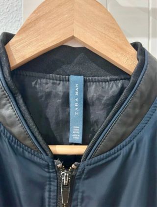 Cazadora Zara Hombre Azul