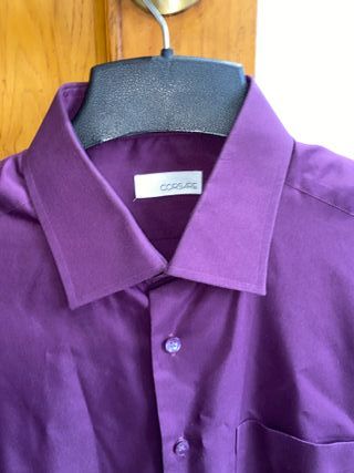 Camisa de vestir morada XL
