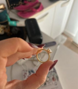 Anillo Pandora Plata Ley Dorado