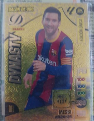 Lote 6 Cromos Messi Dynasty Balón de Oro Adrenalyn