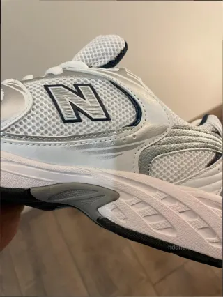 New Balance 530 Talla 38 Plata Azul Blanco