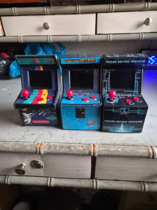 Micro Arcade Máquinas Retro el precio las 3