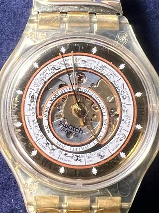 Swatch Automatic Skeleton Oro/Argento