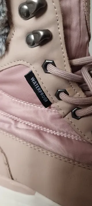 Botas Esmara chica talla 37 rosa/beige