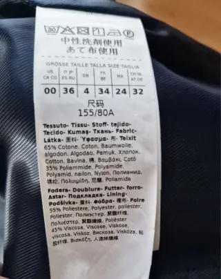 Max&Co Gabardina Azul Marino