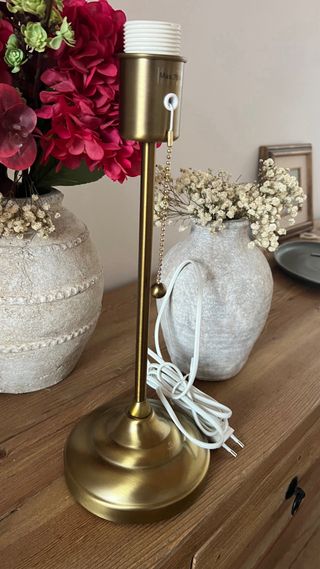 Base Lámpara Bronce Metal pesado Ikea