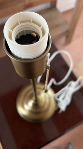 Base Lámpara Bronce Metal pesado Ikea