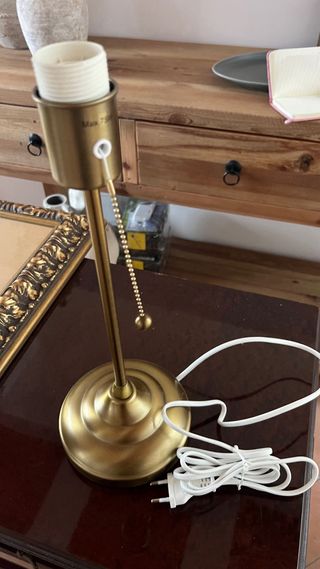 Base Lámpara Bronce Metal pesado Ikea