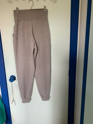 Dos Pantalones Jogger Premamá Talla S/36 Negro y g