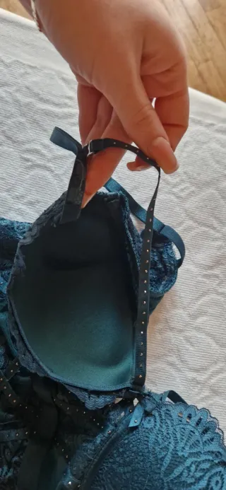 Body Intimo Pizzo Verde Acqua