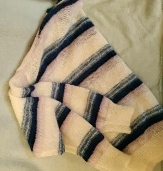 Jersey Tintoretto Rayas Azul,Blanco y morado