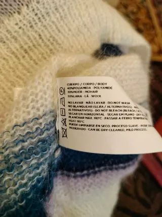 Jersey Tintoretto Rayas Azul,Blanco y morado