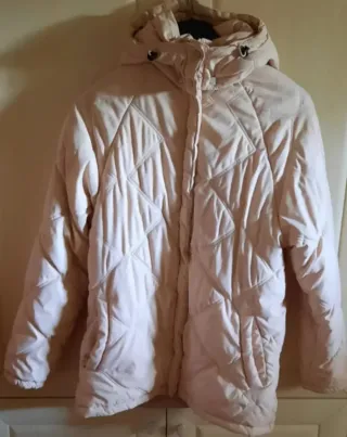 Giubbino donna con cappuccio staccabile grigio