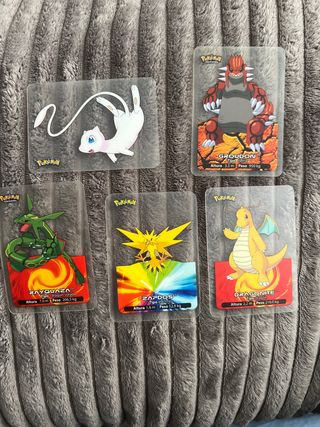 Cartas Pokémon Lamincards Groudon, Rayquaza, Zapdo
