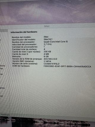 Imac Apple URGE VENTA