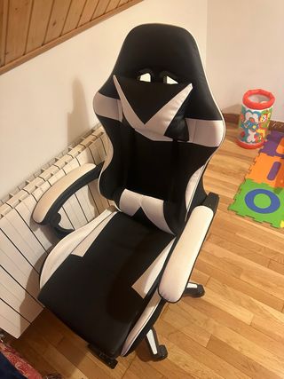 Sedia da Gaming Nera e Bianca