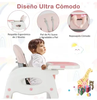 Trona evolutiva 6 en 1 rosa