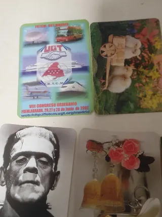 Lote 6 calendarios bolsillo retro diferentes
