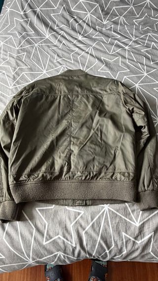 Chaqueta bomber verde