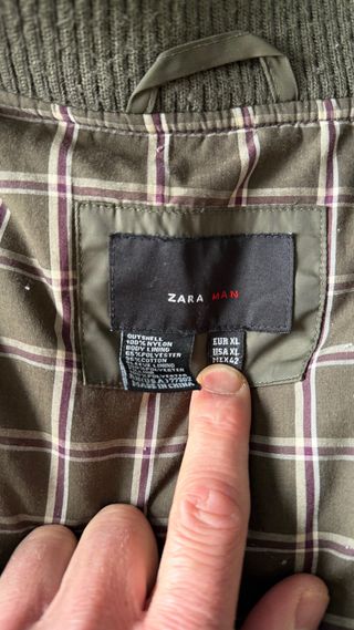 Chaqueta bomber verde