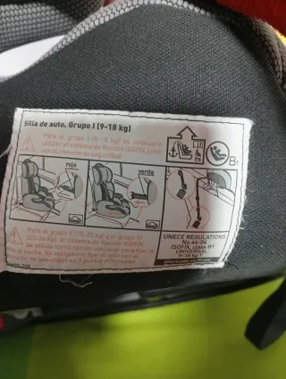 Sedile auto con schienale