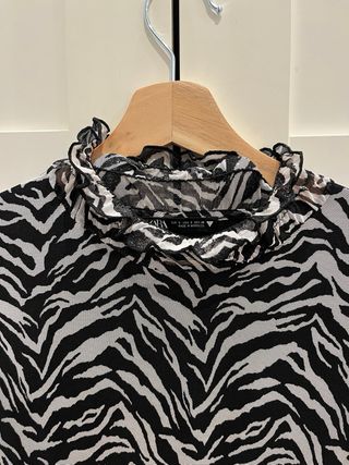 Vestido ZARA estampado cebra Nuevo