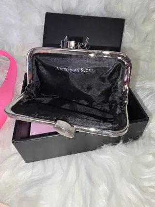 Monedero Victoria's Secret Negro Lentejuelas