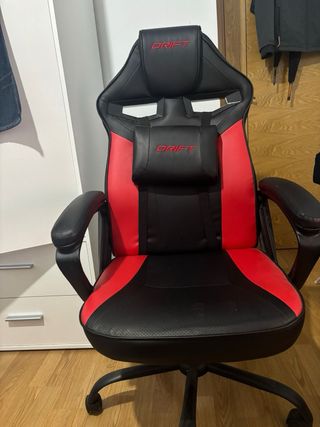 Silla Gaming DRIFT Negra y Roja Ergonómica